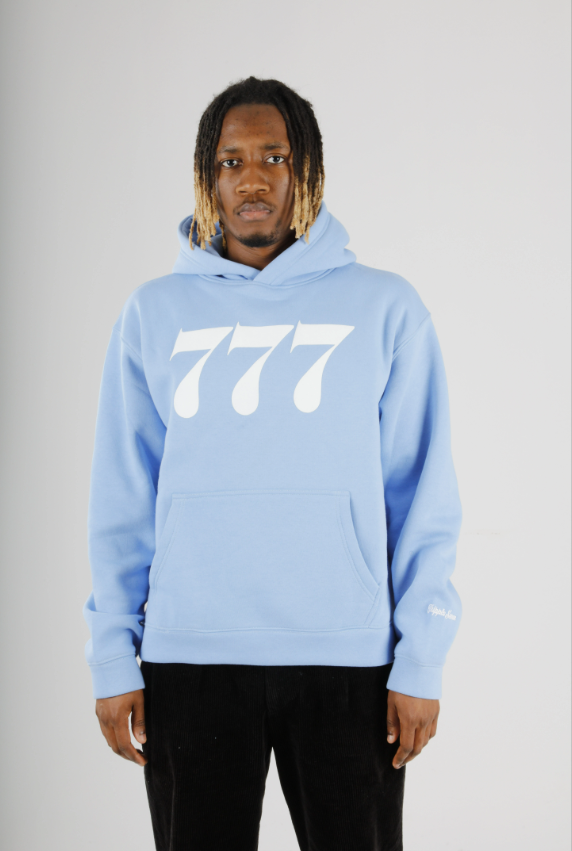 777 Hoodie heaven blue