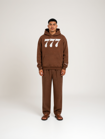 Sweat à capuche 777 Camel