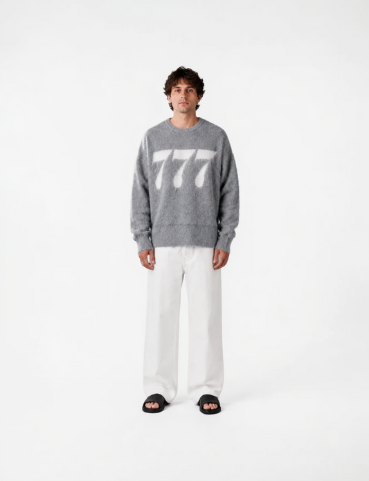 777 MOHAIR SWEATER GREY