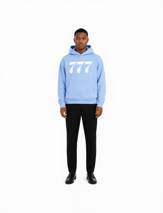 777 Hoodie heaven blue