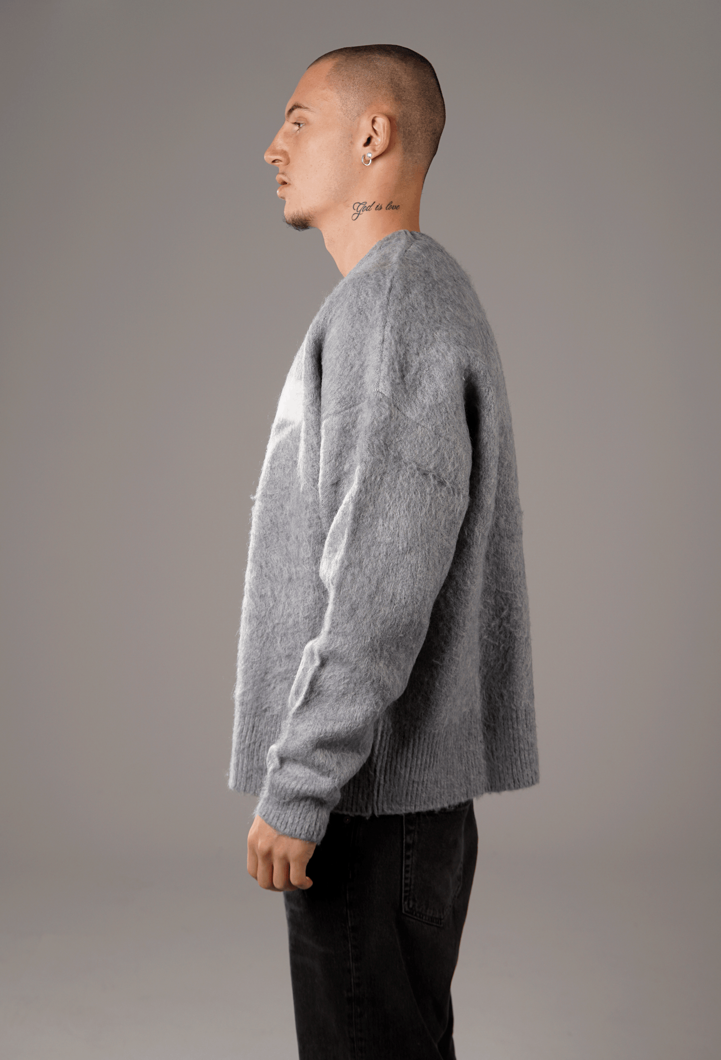 777 MOHAIR SWEATER GRAY